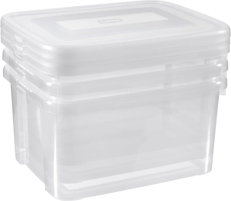 Set di contenitori Curver curver handy 3x25 l trasparente