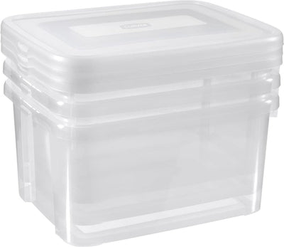 Curver Curver caja de almacenaje set práctico 3x25 l transparente