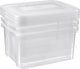 Curver Curver caja de almacenaje set práctico 3x25 l transparente