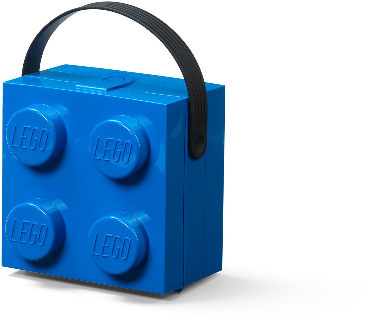 Lego - lunch box brick 4 with handle - polypropylene - blue