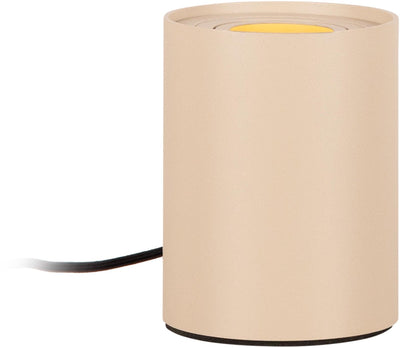 Lucide tube - lampada da tavolo - ø 9.6 cm - led 3 stepdim - gu10 - 1x5w 2700k - tortora