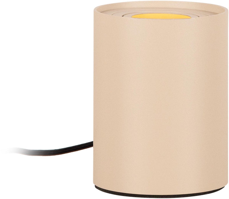 Lucide tube - lámpara de mesa - ø 9,6 cm - led 3 stepdim - gu10 - 1x5w 2700k - taupe