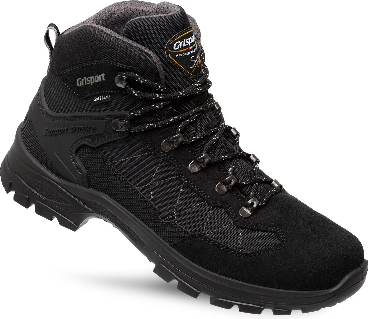 Scarponi da trekking unisex Grisport scout mid - neri