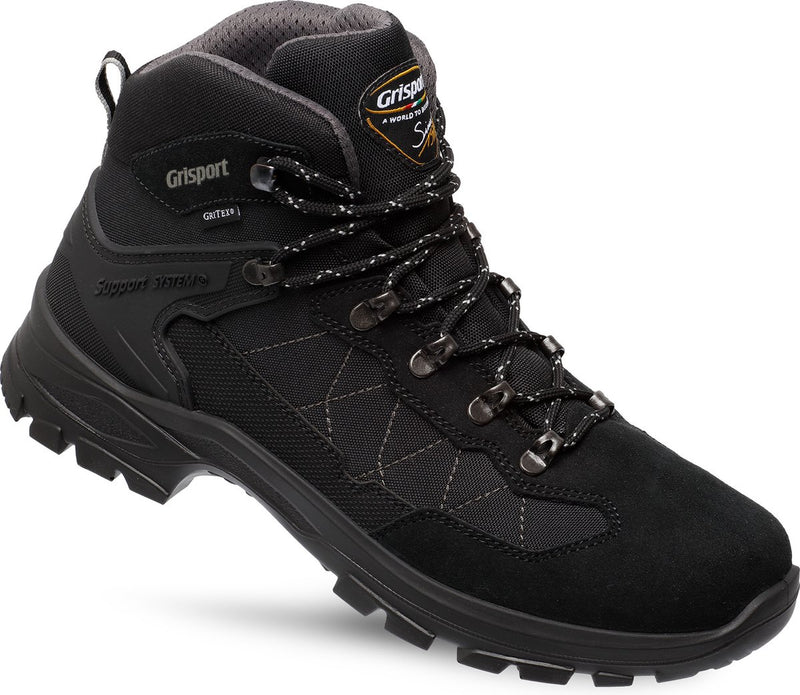 Grisport scout mid unisex wandelschoenen - black