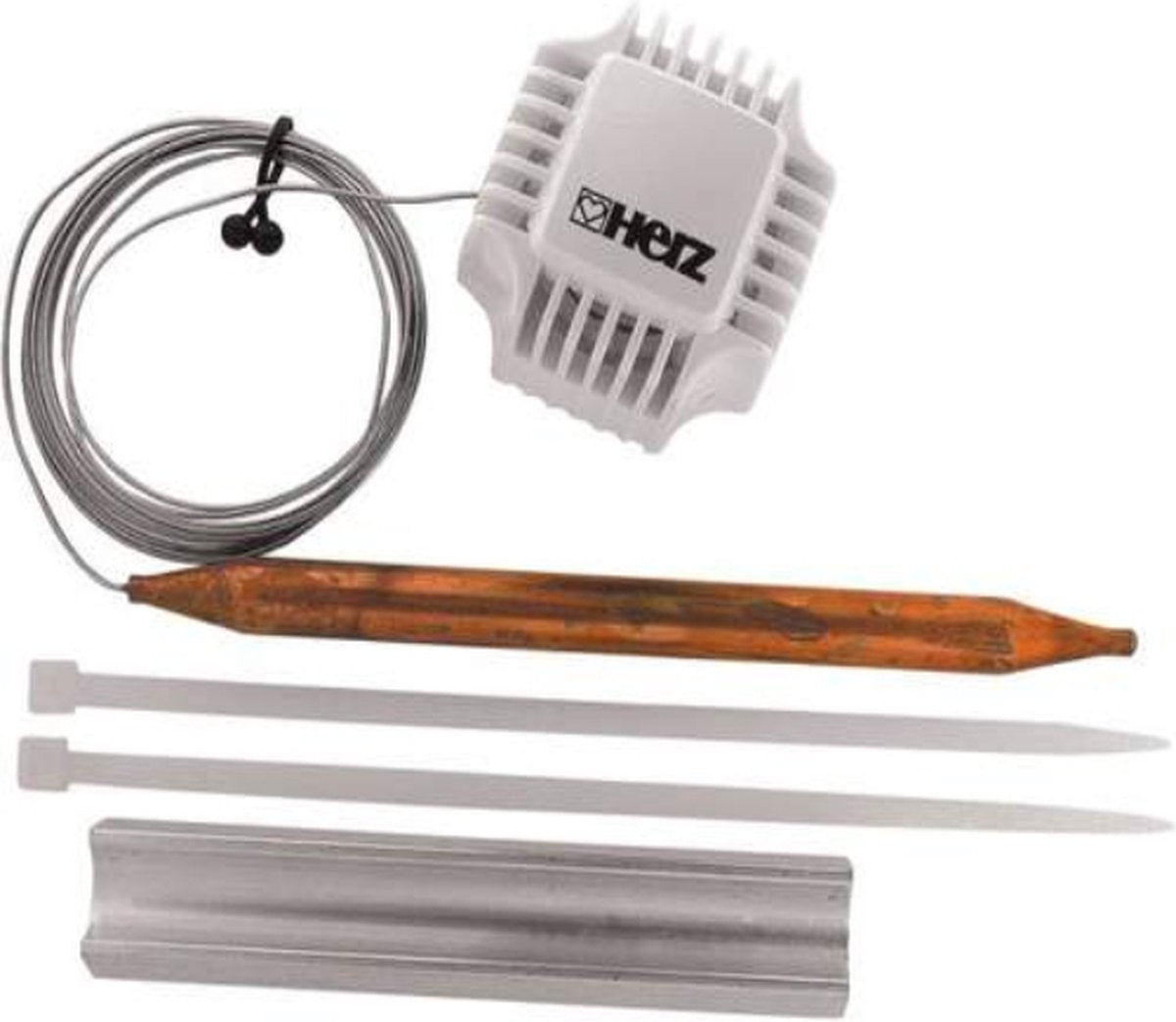 Herz 7420 elemento de control con sensor de contacto m28x1,5 20-50 c capilar 2m recto, blanco