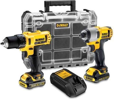 Dewalt combination set dck211d2t-qw - screwdriver + impact screwdriver - 2.0ah - in tstak case