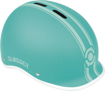 Casco globber - casco urban s m mint - moneda - iluminación led - casco abs - ajustable - s-m 51-55 cm