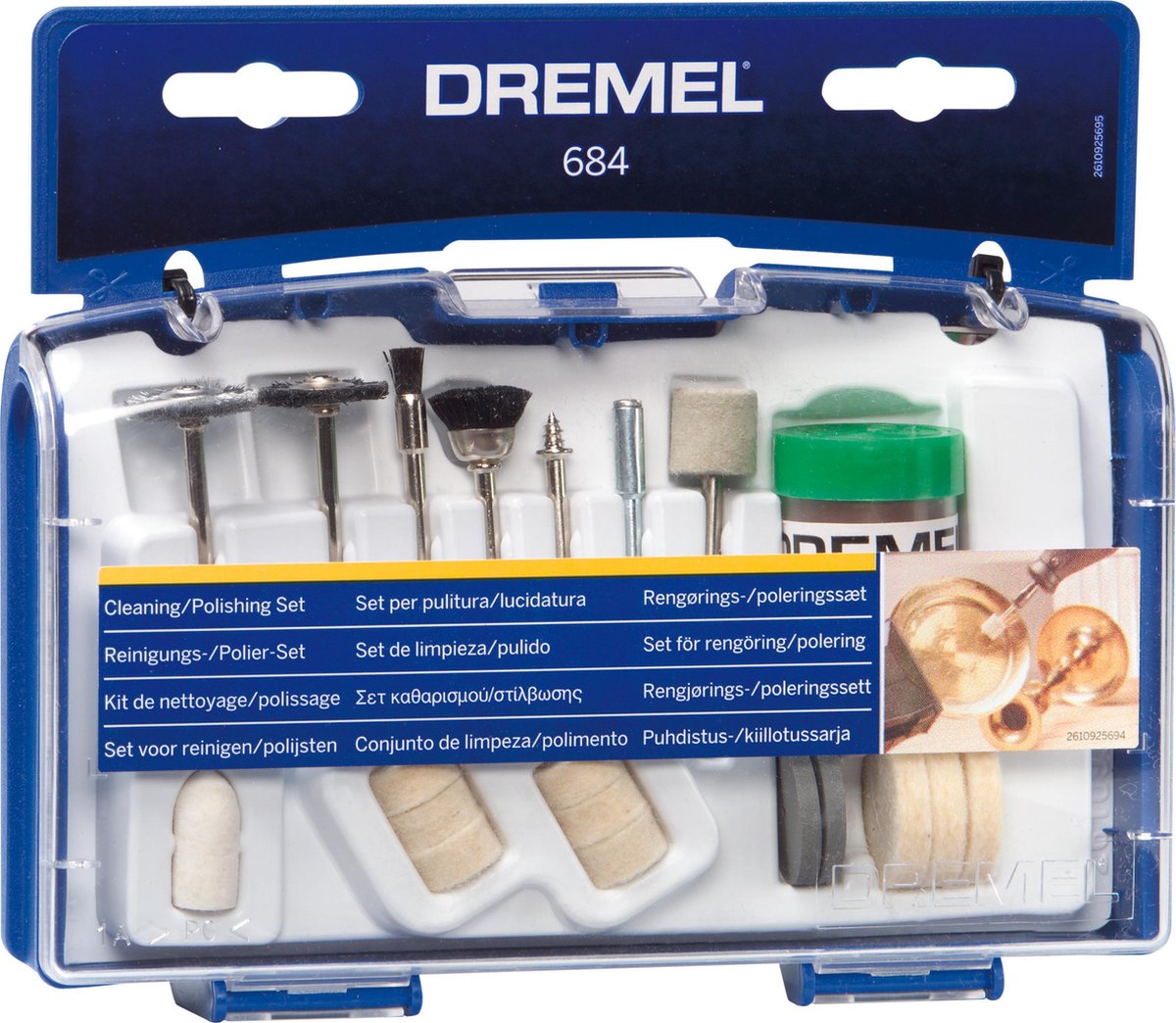 Juego Dremel para limpieza y pulido - 684