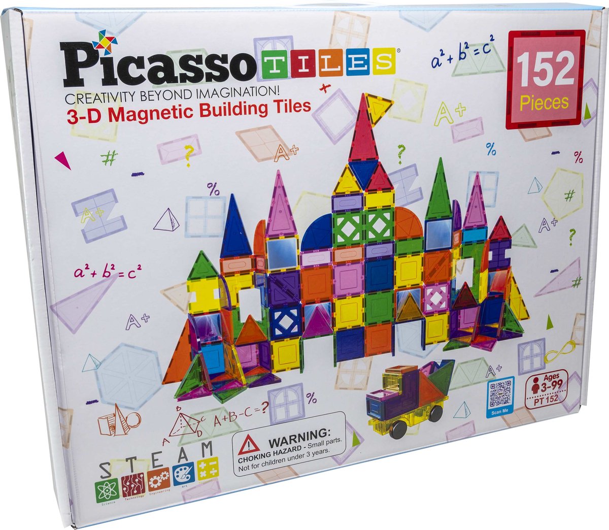 SelectA Picassotiles blocchi e specchi - piastrelle di edifici magnetici, 152dlg.