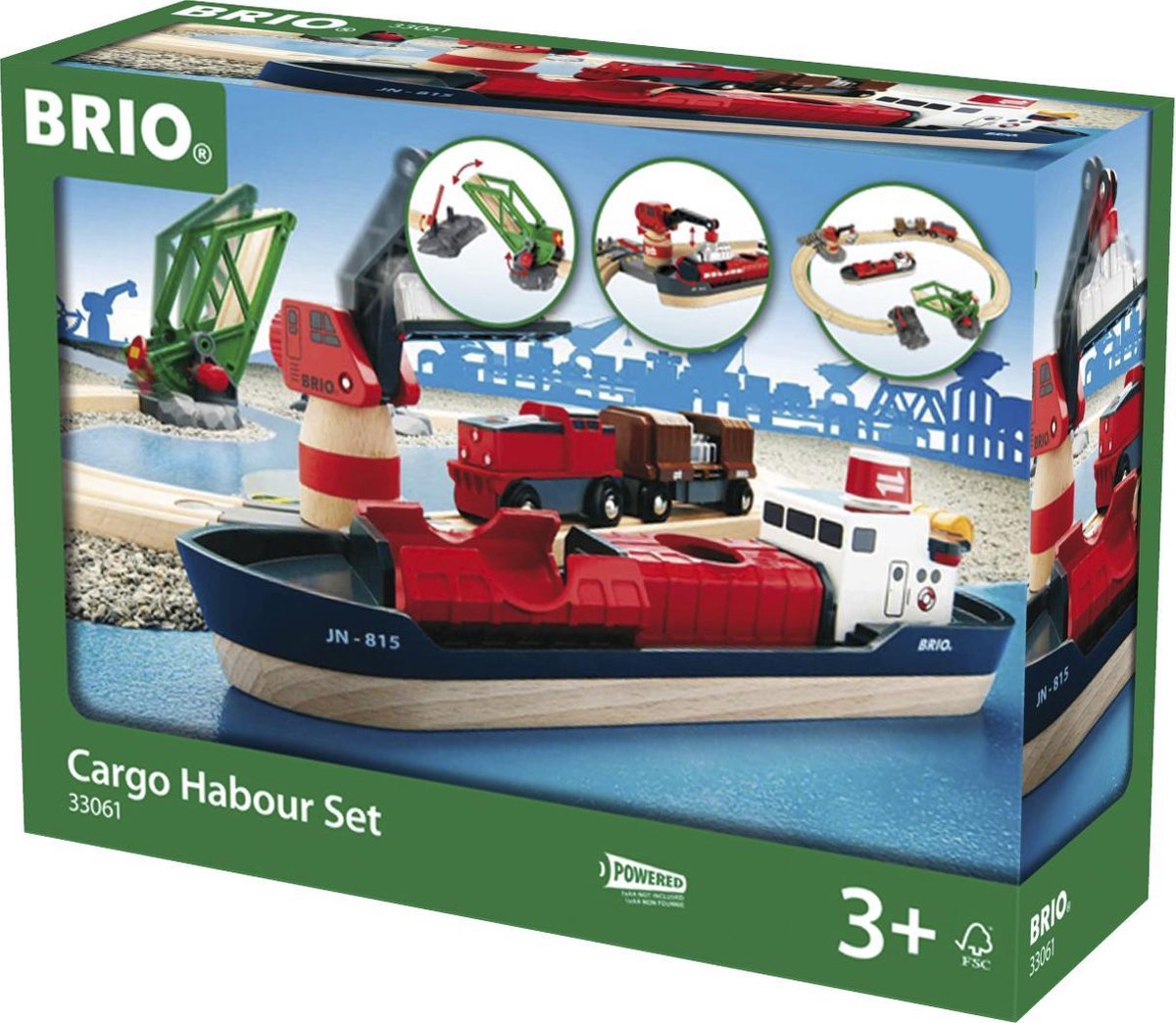 Brio treinset vracht bij de haven - 33061
