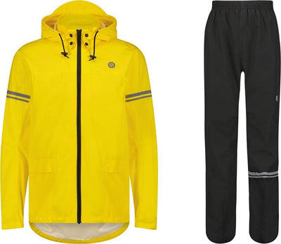 Traje de lluvia original Agu esencial negro amarillo