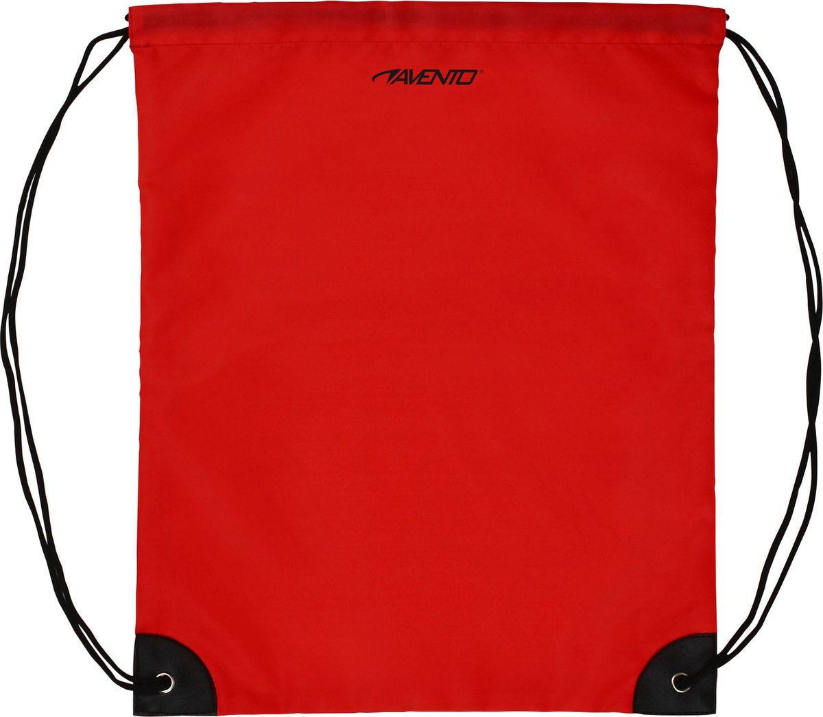 Zaino Avento con coulisse - rosso - 35 x 43 cm - angoli rinforzati