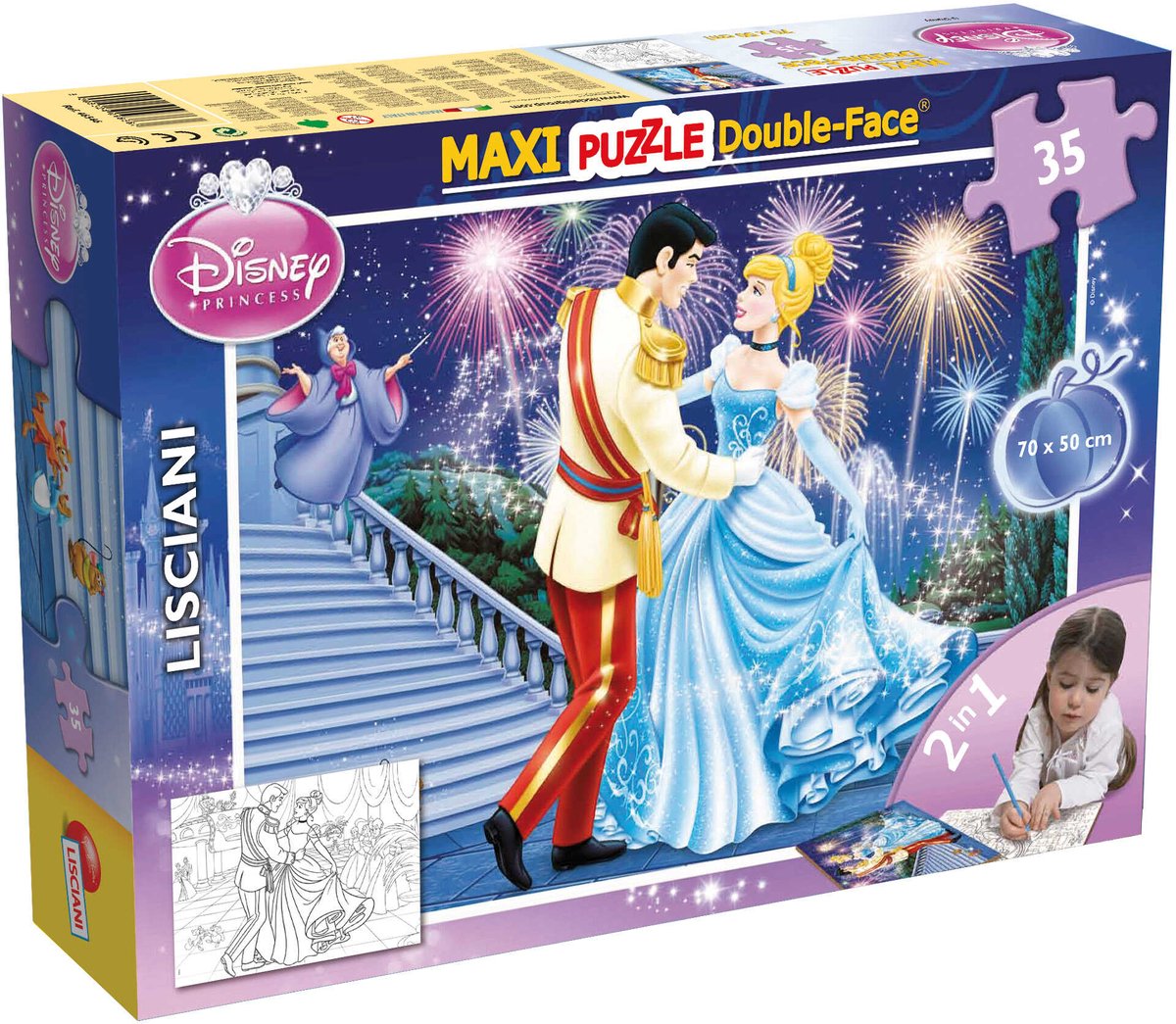 Lisciani disney puzzle df maxi floor 35 cinderella