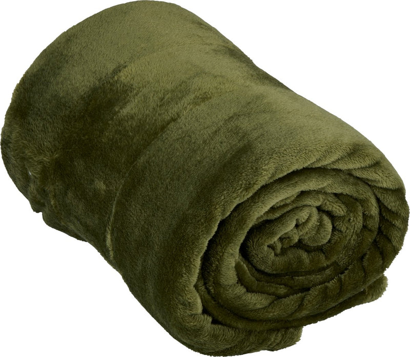 Coperta in pile Arti casa 150 x 200 cm - coperta a quadri per divano, letto o esterno - decorazione della casa, soggiorno e camera da letto - materiale super morbido - verde
