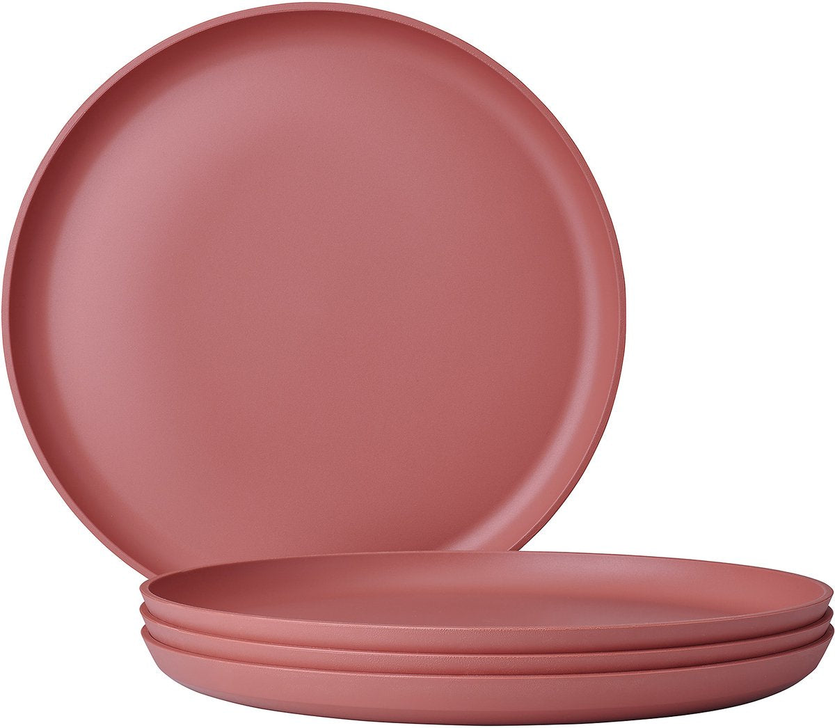 Silueta de plato plano Mepal - 4 piezas - platos llanos - malva vivo