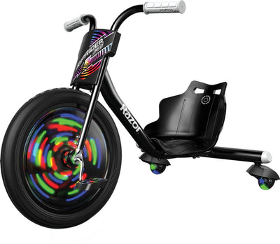 Razor riprider 360 lightshow - go-kart - black - 360° rotation - LED lighting - for children - up to 73 kg - from 5 years