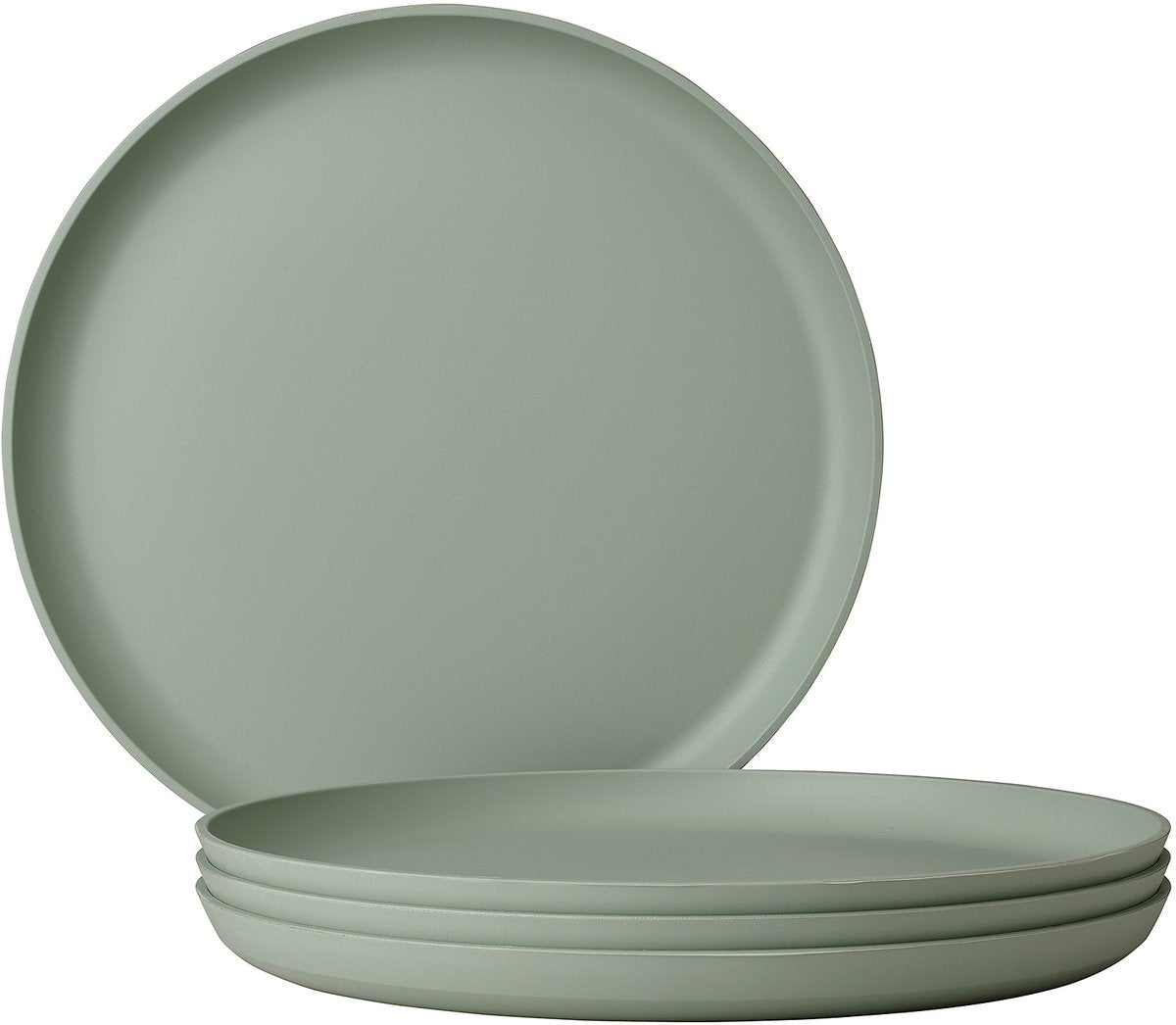 Mepal plat bord silueta - 4 stuks - dinerborden - nordic sage