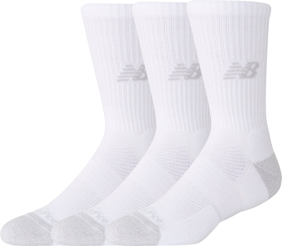 New balance active crew socks 3 pack unisex sportsokken - white