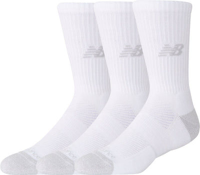 New balance active crew socks 3 pack unisex sportsokken - white
