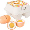 Playets de madera de pie pequeño huevos, 9dlg.