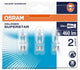 Osram eco halogeen halopin g9 33w = 40w - 230v - 460 lumen - 2800k warm wit - dimbaar - 3 stuks