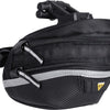 Sacca da sella topak wp ii m, nero, acqua -repellente, poliestere, adattatore, 1,25 litri, clic rapido, riflettente, 152G