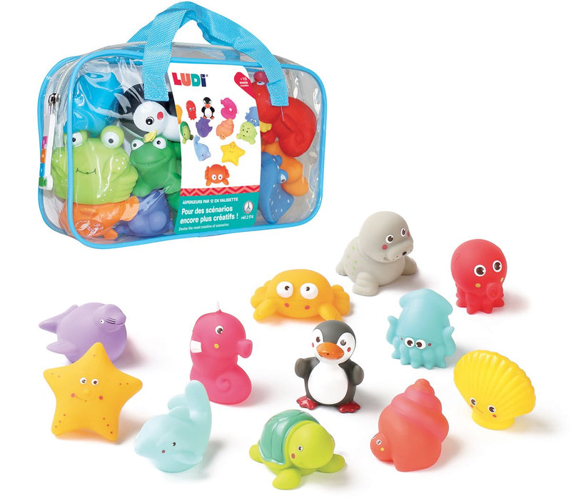 Ludi - 12 doccioni - getti d'acqua - animali marini