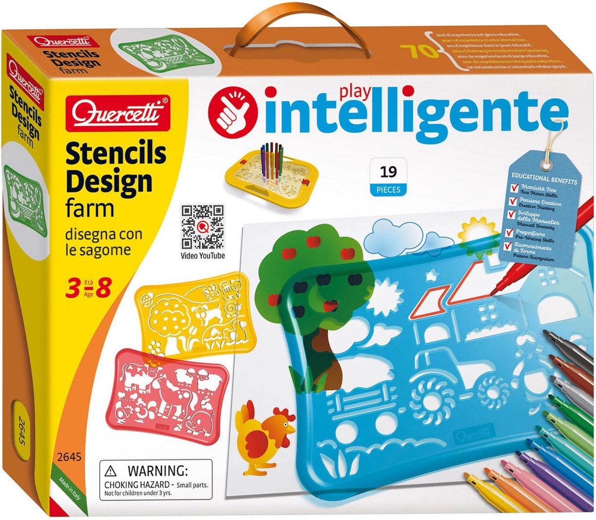 Set di design di stencil quercetti