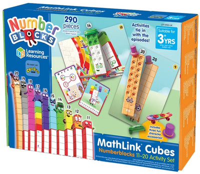 Recursos de aprendizaje mathlink® cubes numberblocks® 11-20 conjunto de actividades - 3+