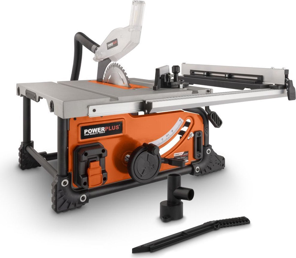 Powerplus dual power accu tafelzaag powdp2580 - 40v zaagmachine, ø210mm - zonder accu en lader - met 1 acc.