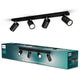 Philips LED Philips Kosipo Foco de superficie - 4 luces - negro