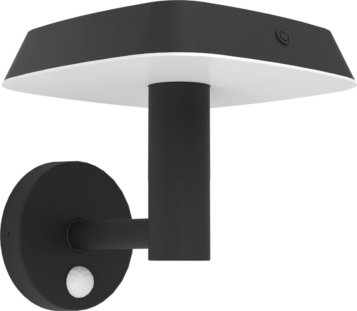 Lampada da parete solare per esterni Eglo dreoli - energia solare - LED - 21 cm - bianco e nero