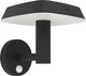 Lampada da parete solare per esterni Eglo dreoli - energia solare - LED - 21 cm - bianco e nero