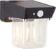 Brilliant parson - aplique exterior - led 2w - solar - 240 lm - 2700k - sensor - ip44 - negro