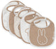 Baberos Jollein impermeables - 5 piezas - 30 cm - cabezas de miffy