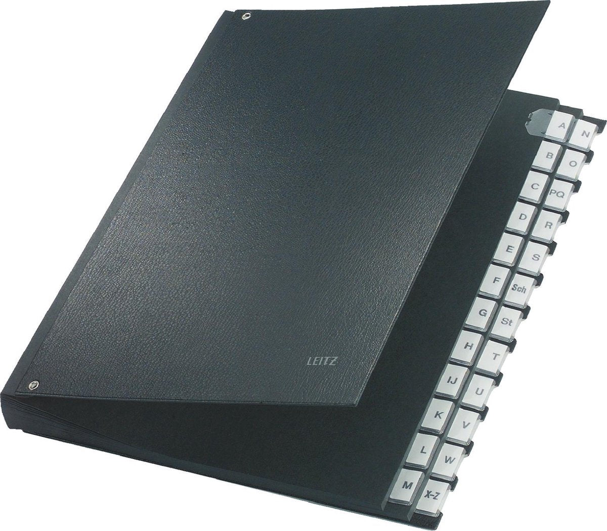 Leitz - cartella di smistamento - 24 scomparti - schede a-z - a4 - nero