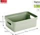 Sunware - caja de almacenamiento para el hogar sigma 9l verde - 35 x 24,6 x 12,2 cm