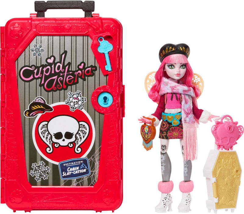 Monster high skulltimate secrets cabinevakantie speelset - cupid asteria pop en accessoires