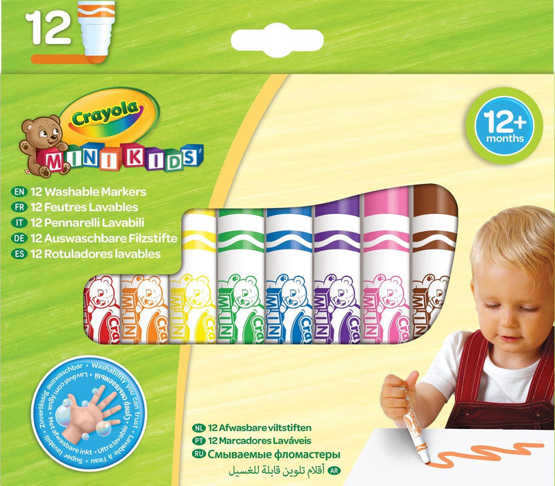 Crayola - mini kids - pennarelli - 12 pennarelli per bambini