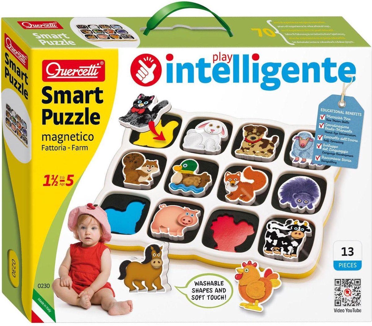 Quercetti Smart Magnet Puzzle Farm