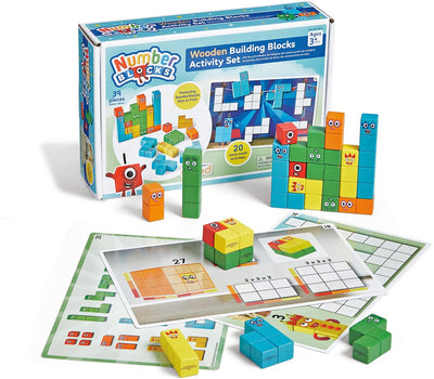 Set di attività con mattoncini in legno Numberblocks™ per risorse didattiche - 3+