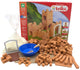 Teifoc ® bouwdoos – kasteel bouwset – 200 onderdelen – echte mini bakstenen met cement, kom en troffel – bouwpakket voor kinderen vanaf 6 jaar