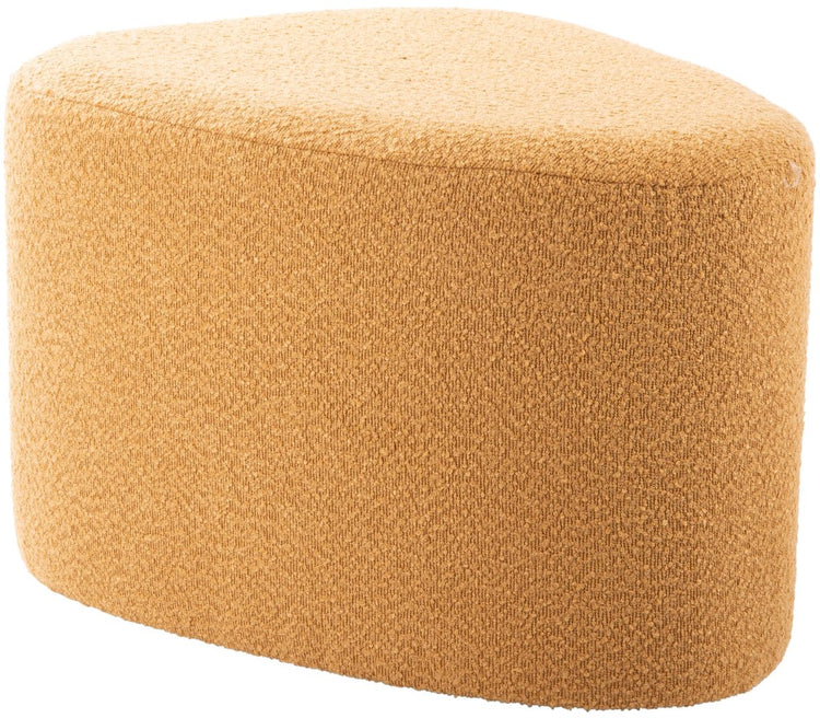 Leitmotiv poef ada organic large - geel - 60x47x38cm - scandinavisch