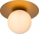 Lucide tricia - lampada da soffitto (plafoniera) - ø 25 cm - 1xe27 - ottone oro opaco