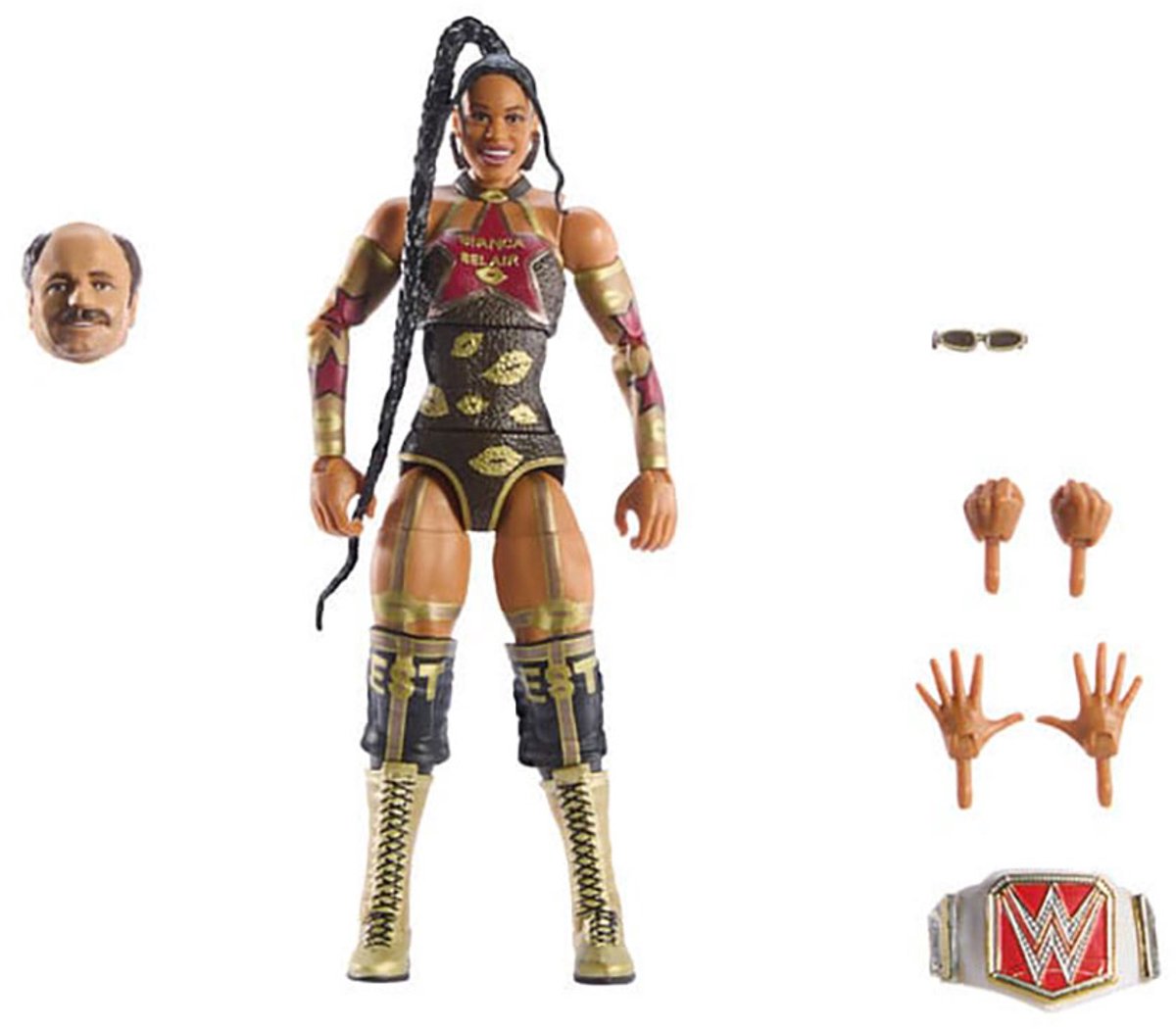 Mattel wwe wrestlemania elite collection action figure bianca belair 15 cm action figuur