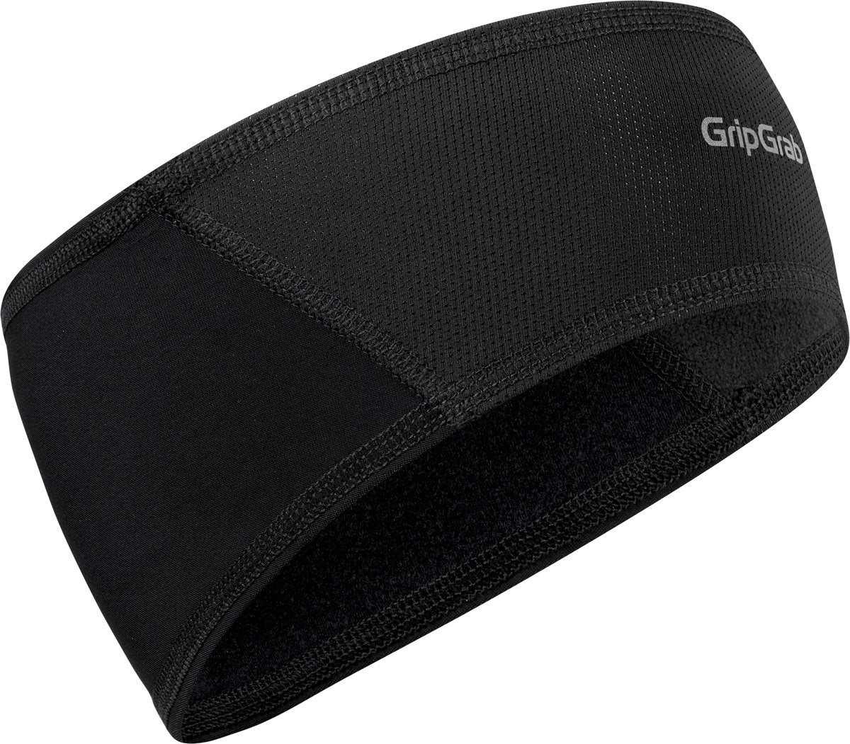 Gripgrab - lichte fiets hoofdband voor onder de fietshelm met winddichte voorzijde wielersport headband - zwart - unisex - maat m