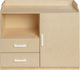 Van Dijk Toys Cómoda para muñecas de madera Cómoda para muñecas - natural con blanco (calidad de puericultura)