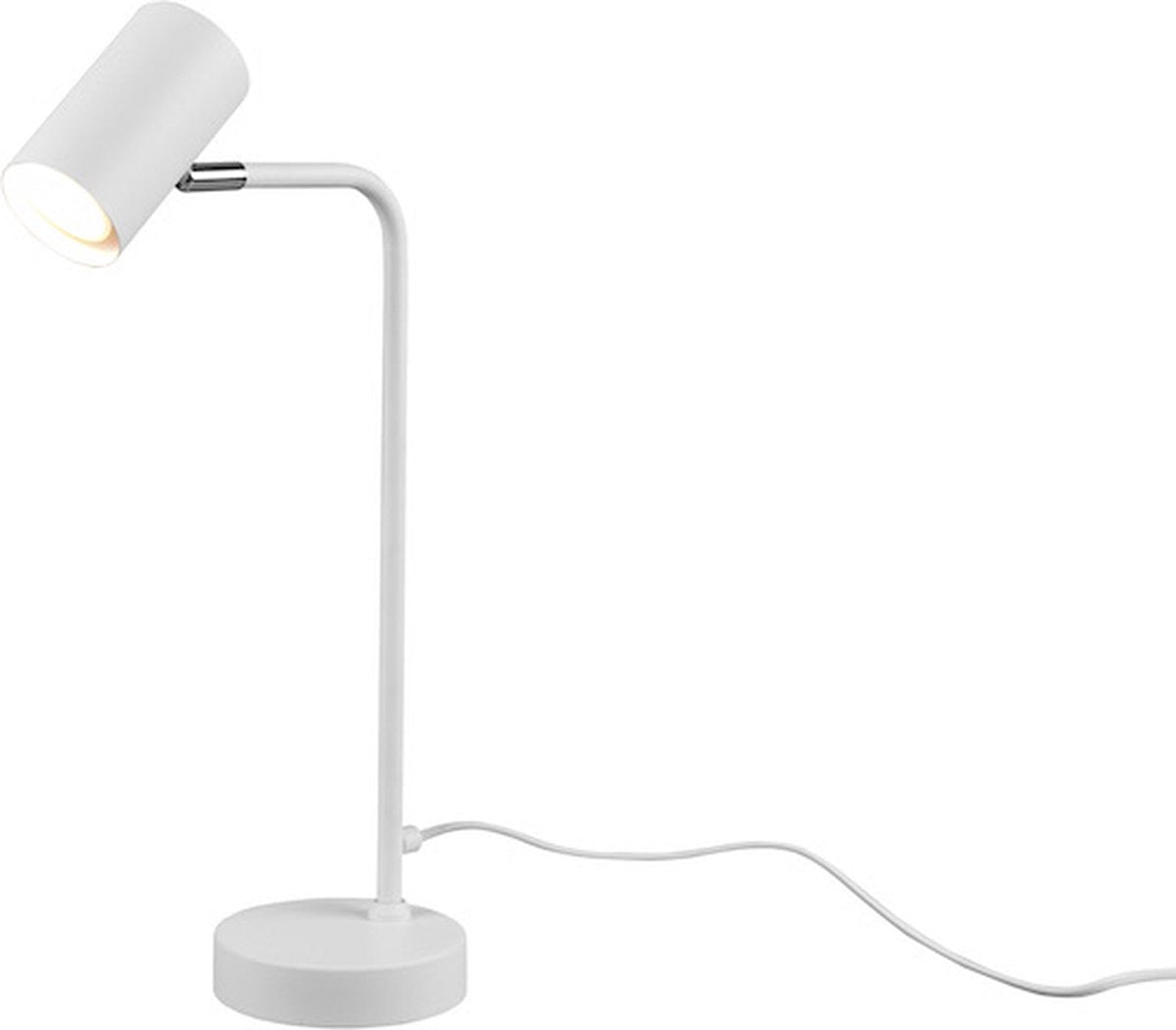 Trio marley - tafellamp - bureaulamp - wit mat - excl. 1x gu10 4,5w