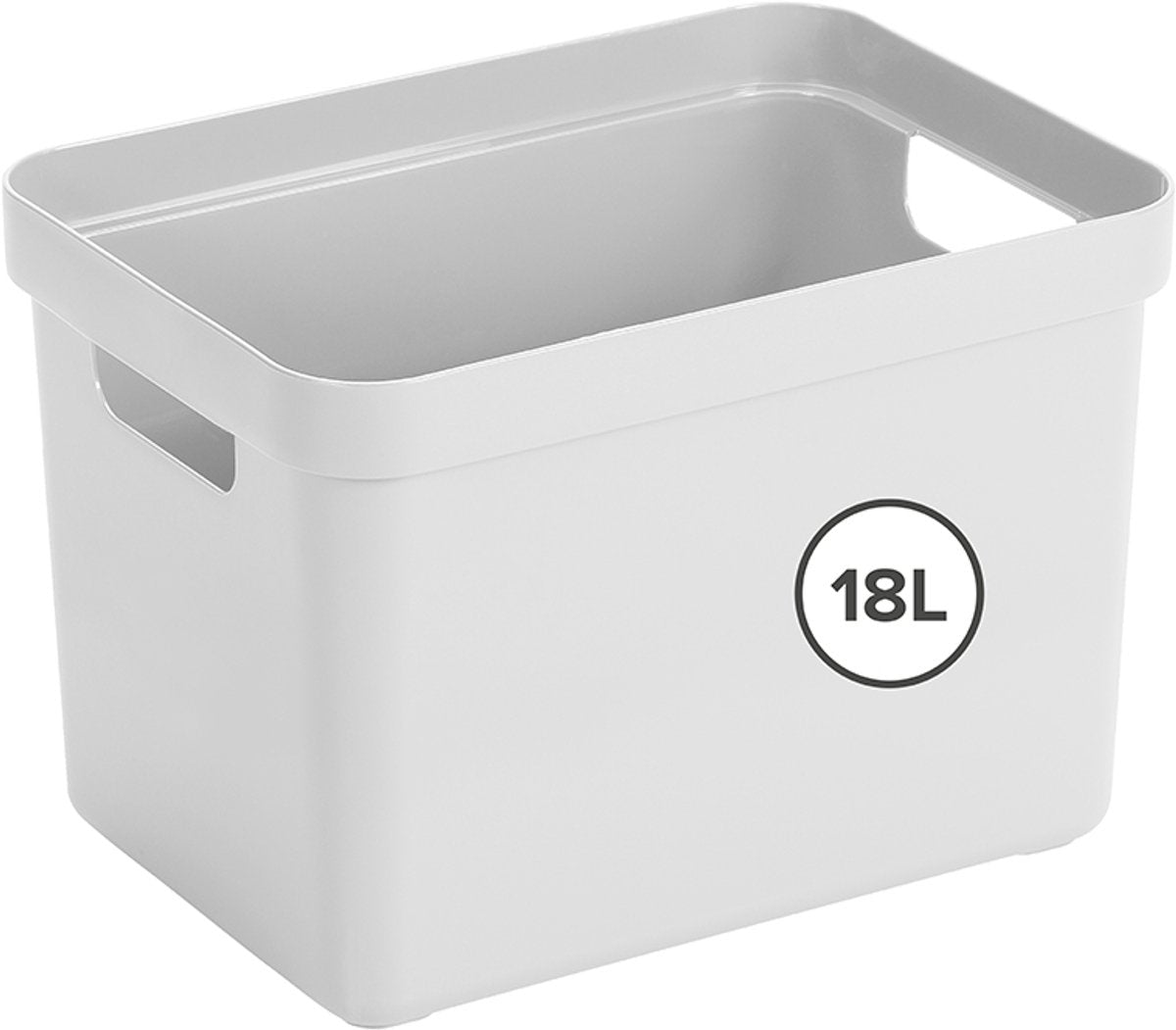 Sunware sigma home opbergbox 18l - 35x24.6x24.3 cm - wit