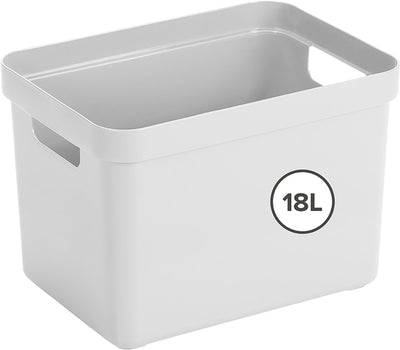 Sunware sigma caja de almacenamiento para el hogar 18l - 35x24,6x24,3 cm - blanco